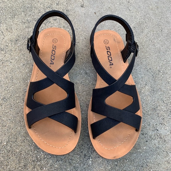 Soda Shoes - SODA Woman Cross Style Strapped Sandal Flip Flop Soda Shoes - SODA Woman Cross Style Strapped Sandal Flip Flop
